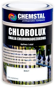 CHEMSTAL Emalia chlorokauczuk CHLOROLUX 5L BIAŁY