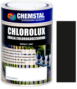 CHEMSTAL Emalia chlorokauczuk CHLOROLUX 5L CZARNY