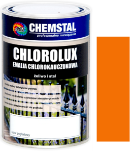 CHEMSTAL Emalia chlorokauczuk CHLOROLUX 5L POMARAŃCZOWY