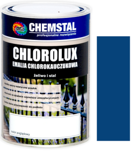 CHEMSTAL Emalia chlorokauczuk CHLOROLUX 5L NIEBIESKI RAL 5010