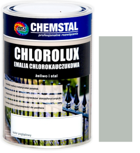 CHEMSTAL Emalia chlorokauczuk CHLOROLUX 1L POPIELATY 7038
