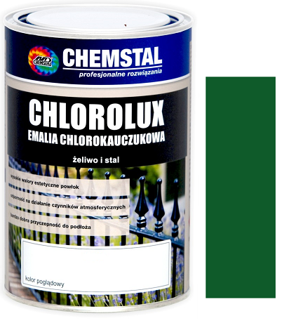 CHEMSTAL Emalia chlorokauczuk CHLOROLUX 1L ZIELONY