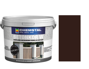 CHEMSTAL Farba do betonu BETONKOR W Brązowy Ciemny 1L