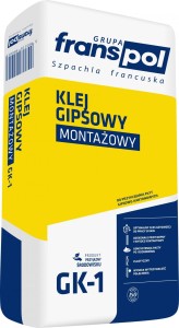 Franspol GK-1 klej gipsowy Montażowy 10kg