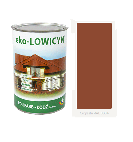 eko LOWICYN Farba dach ocynk CEGLASTY 10L