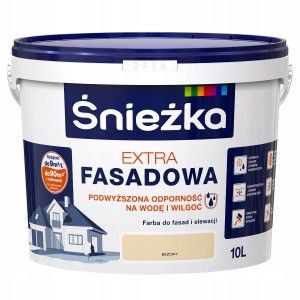 Farba Śnieżka Extra Fasadowa BEŻOWY 10L
