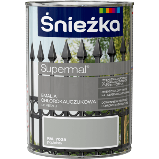 ŚNIEŻKA CHLOROKAUCZUK  0,9l Popielaty RAL 7038
