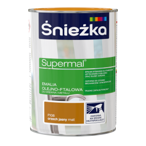 Śnieżka Supermal Emalia 0,8l Orzech Jasny MAT  F108