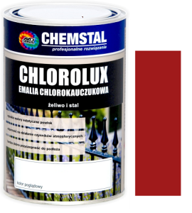 CHEMSTAL Emalia chlorokauczuk CHLOROLUX 1L CZERWONY 3001