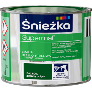 Śnieżka Supermal Emalia 0,2l Zielony RAL 6002
