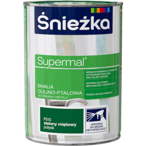 Śnieżka Supermal Emalia 0,8l Zielony Miętowy F510