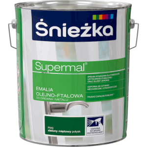Śnieżka Supermal Emalia ftalowa 10l Zielony Miętowy
