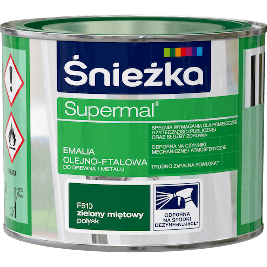 Śnieżka Supermal Emalia 0,2l Zielony Miętowy F510