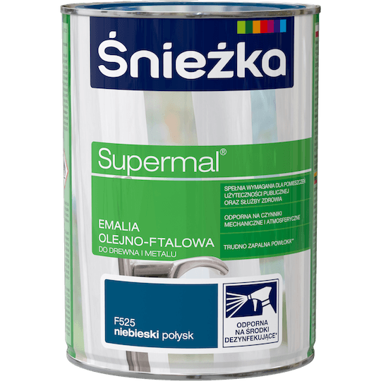 Śnieżka Supermal Emalia 0,8l Niebieski F525