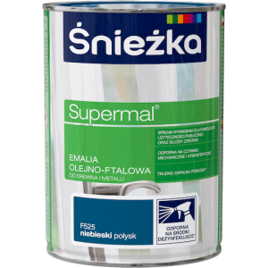 Śnieżka Supermal Emalia 0,8l Niebieski F525