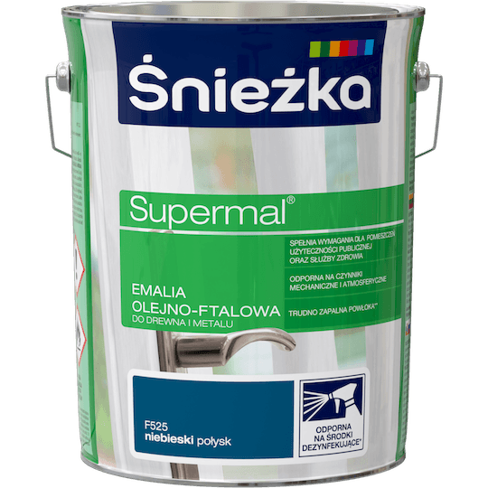 Śnieżka Supermal Emalia ftalowa 5l Niebieski F525