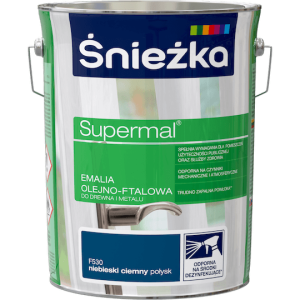 Śnieżka Supermal Emalia 5l Niebieski Ciemny F530