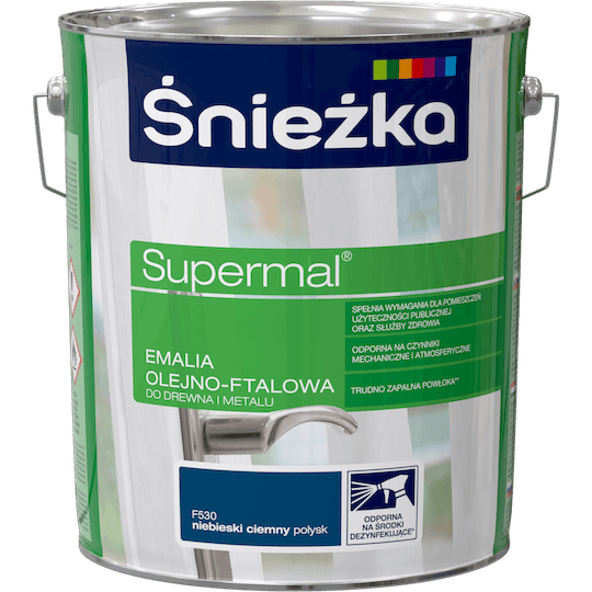 Śnieżka Supermal Emalia 10l Niebieski Ciemny F530