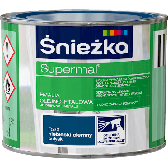 Śnieżka Supermal Emalia 0,2l Niebieski Ciemny F530