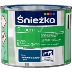 Śnieżka Supermal Emalia 0,2l Niebieski Ciemny F530