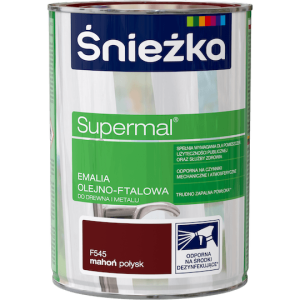 Śnieżka Supermal Emalia 0,8l Mahoń F545