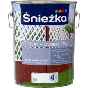Farba do betonu ŚNIEŻKA BETON POSADZKA BIAŁY 5L B00