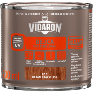 VIDARON Bejca do drewna 0,2l Heban Brazylijski  B11 &&&