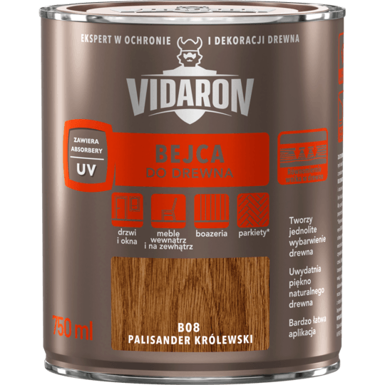 Vidaron Bejca do drewna 0,75L Palisander Królewski B08