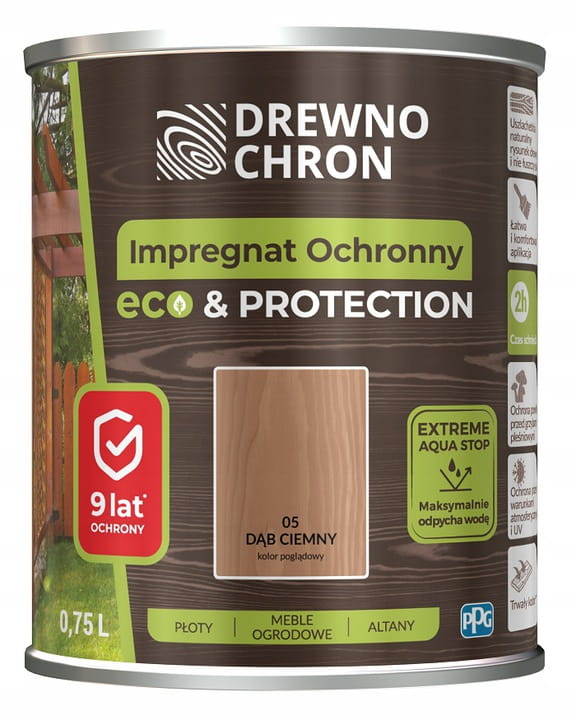 Drewnochron Eco&Protect 0,75L Dąb Ciemny