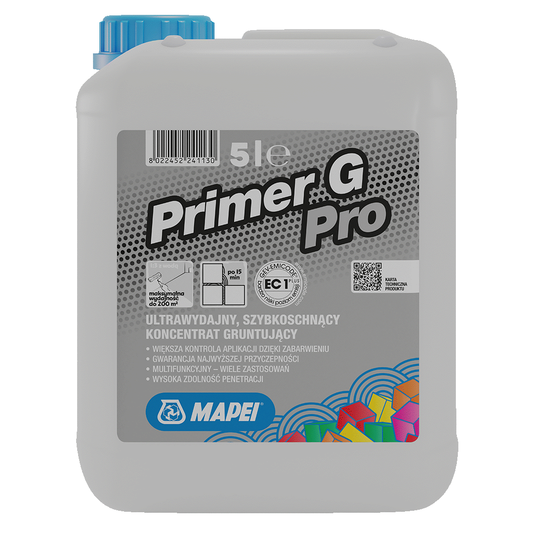 MAPEI PRIMER G PRO 5l KONCENTRAT GRUNTUJĄCY GRUNT
