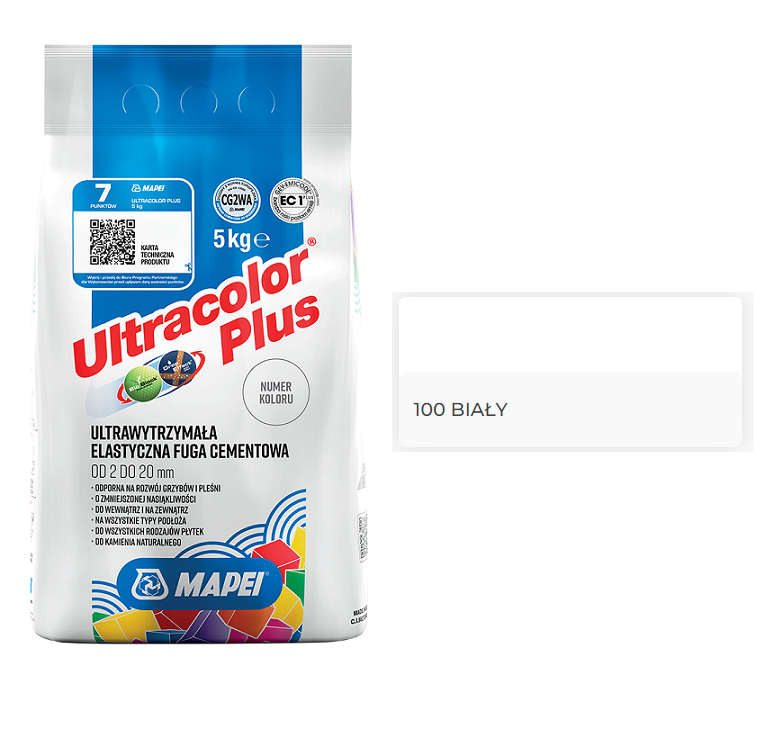 MAPEI Ultracolor FUGA 5 kg - 100 BIAŁY