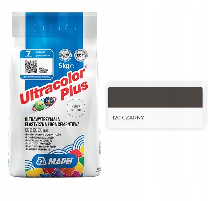 MAPEI Ultracolor FUGA 5 kg - 120 CZARNY