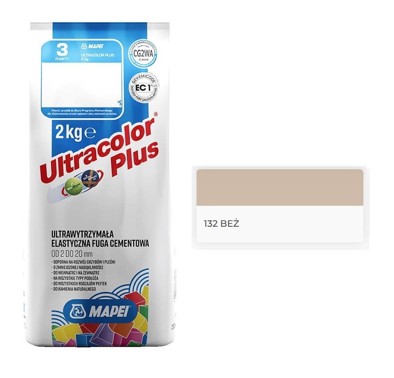 MAPEI Ultracolor FUGA 2 kg - 132 BEŻ 2000