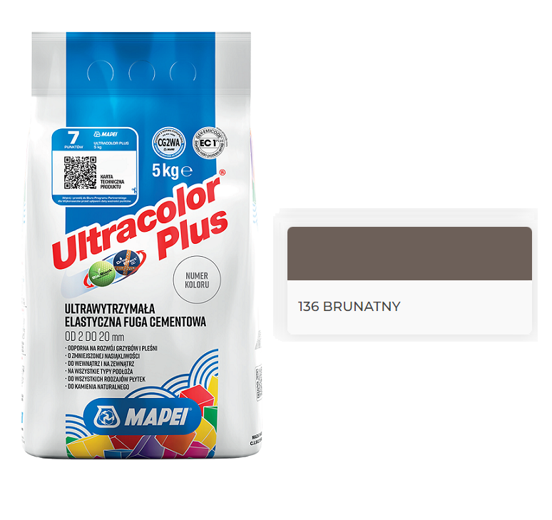 MAPEI Ultracolor FUGA 5 kg - 136 BRUNATNY