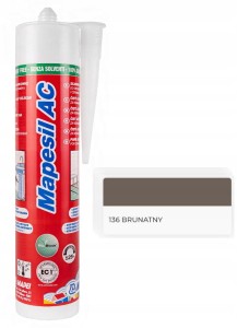 MAPEI Mapesil AC 310ml Silikon 136 BRUNATNY