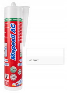 MAPEI Mapesil AC 310ml Silikon 100 BIAŁY