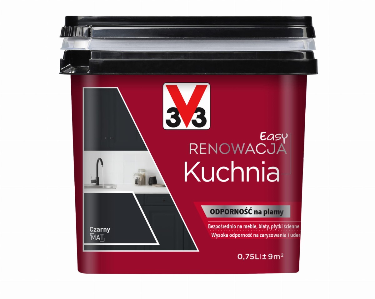 V33 Easy Renowacja Kuchnia 3V3 czarny mat 0,75L