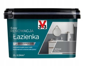 V33 Easy Renowacja Łazienka 3V3 antracyt 2L
