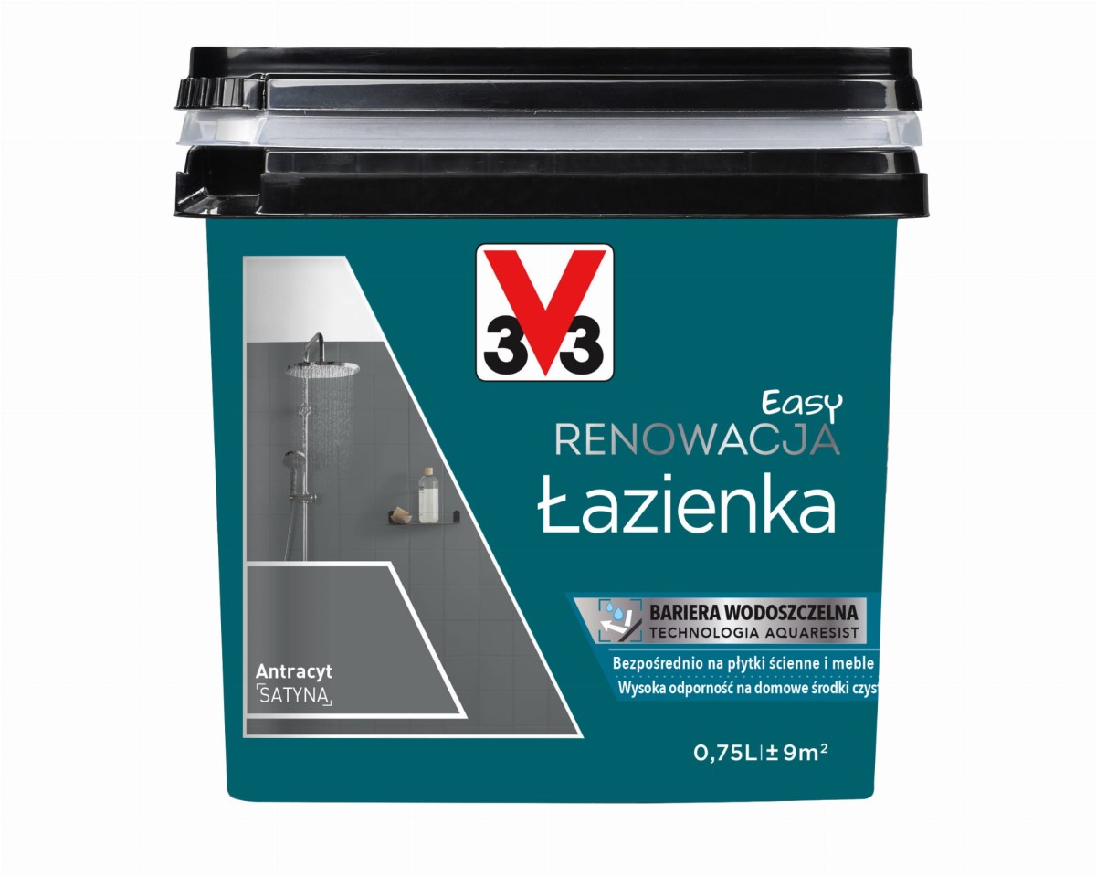 V33 Easy Renowacja Łazienka 3V3 antracyt 0,75L