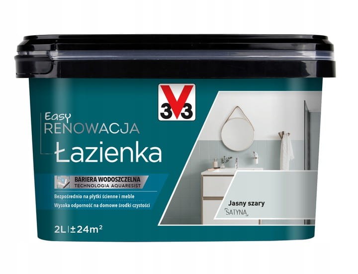 V33 Easy Renowacja Łazienka 3V3 jasny szary 2L