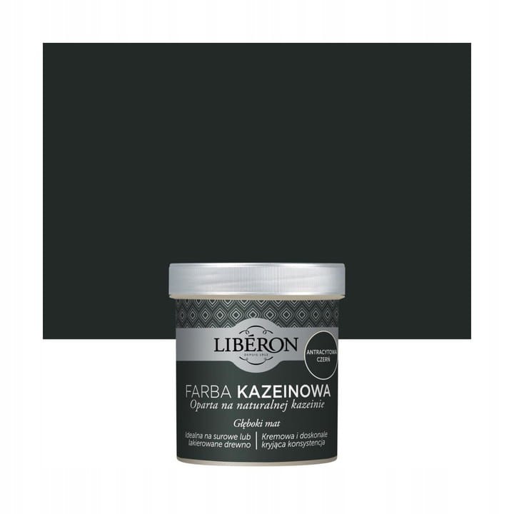 LIBERON Farba kazeinowa 0,5L ANTRACYTOWA CZERŃ