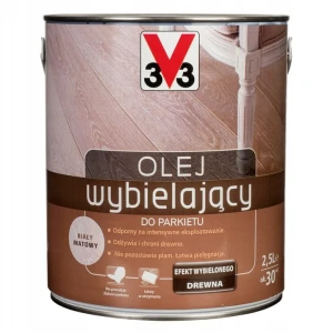 V33 Olej wybielający do parkietu biały mat 2,5L