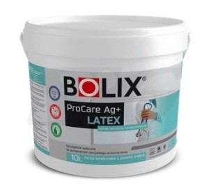 BOLIX PROCARE AG+  FARBA  LATEKSOWA BIAŁA Z JONAMI SREBRA 10L
