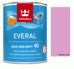 TIKKURILA Everal Aqua Semi Matt [40] 0,9l KOLOR J338