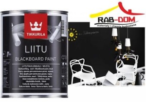 Tikkurila Liitu Blackboard 1l Farba Tablicowa CZARNA