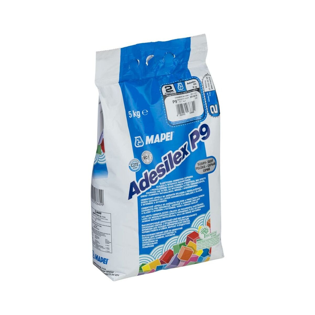 MAPEI ADESILEX P9 5 kg Klej do płytek SZARY
