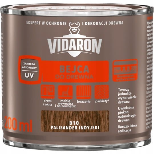 Vidaron Bejca do drewna 0,2l Palisander Indyjski B10