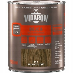 Vidaron Bejca do drewna 750ml Antracyt Szary B12