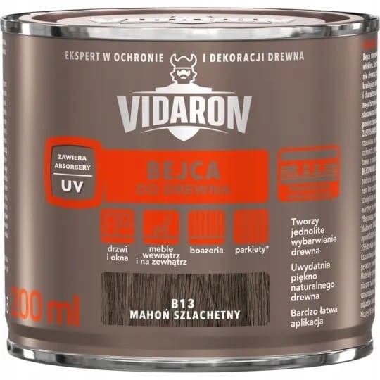 Vidaron Bejca do drewna 0,2l Mahoń Szlachetny B13