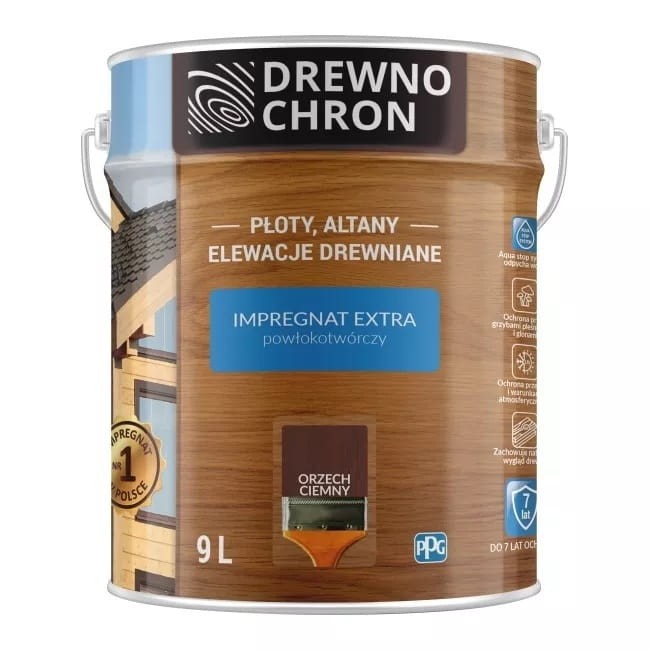 Drewnochron Extra Impregnat 9L Orzech Ciemny